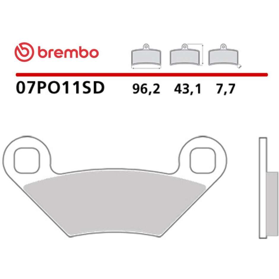 Brembo SD 07PO11SD Sinter-Enduro-Motorradbremsbeläge