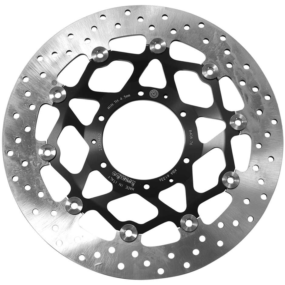 Brembo Serie Oro 320 mm schwimmend gelagerte Vorderrad-Motorradbremsscheibe 78B40876 für HONDA CBR RR (2008–2016); CBR RR ABS (2009–2016) und andere Modelle