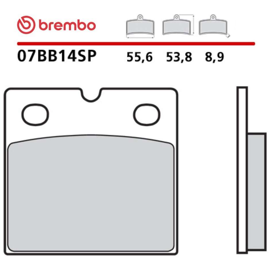 Brembo SP 07BB14SP Sintered Rear Motorcycle Brake Pads