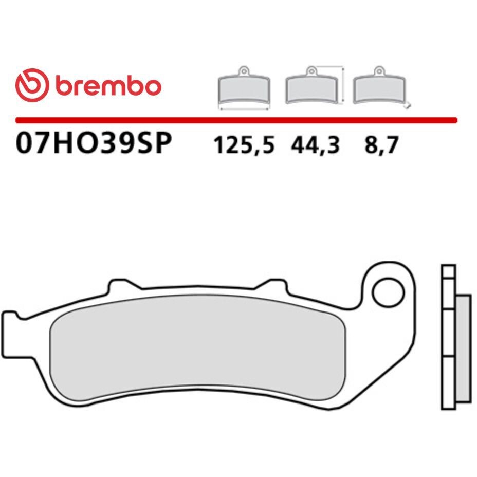 Brembo SP 07HO39SP Sinter-Hinterradbremsbeläge für HONDA CBR F (1993-1999)