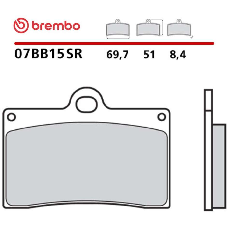 Brembo SR 07BB15SR Sinter-Sportmotorrad-Vorderbremsbeläge