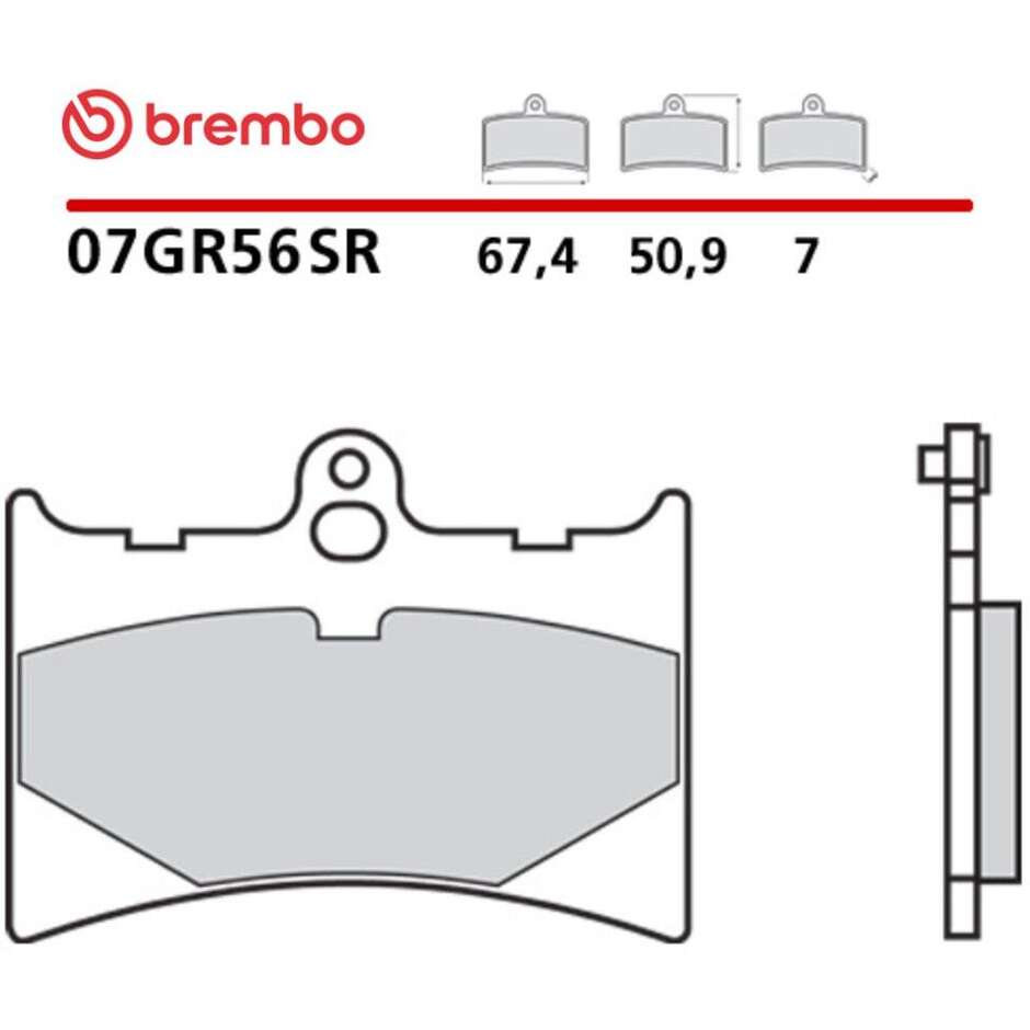 Brembo SR 07GR56SR Sinter-Sportmotorrad-Vorderbremsbeläge