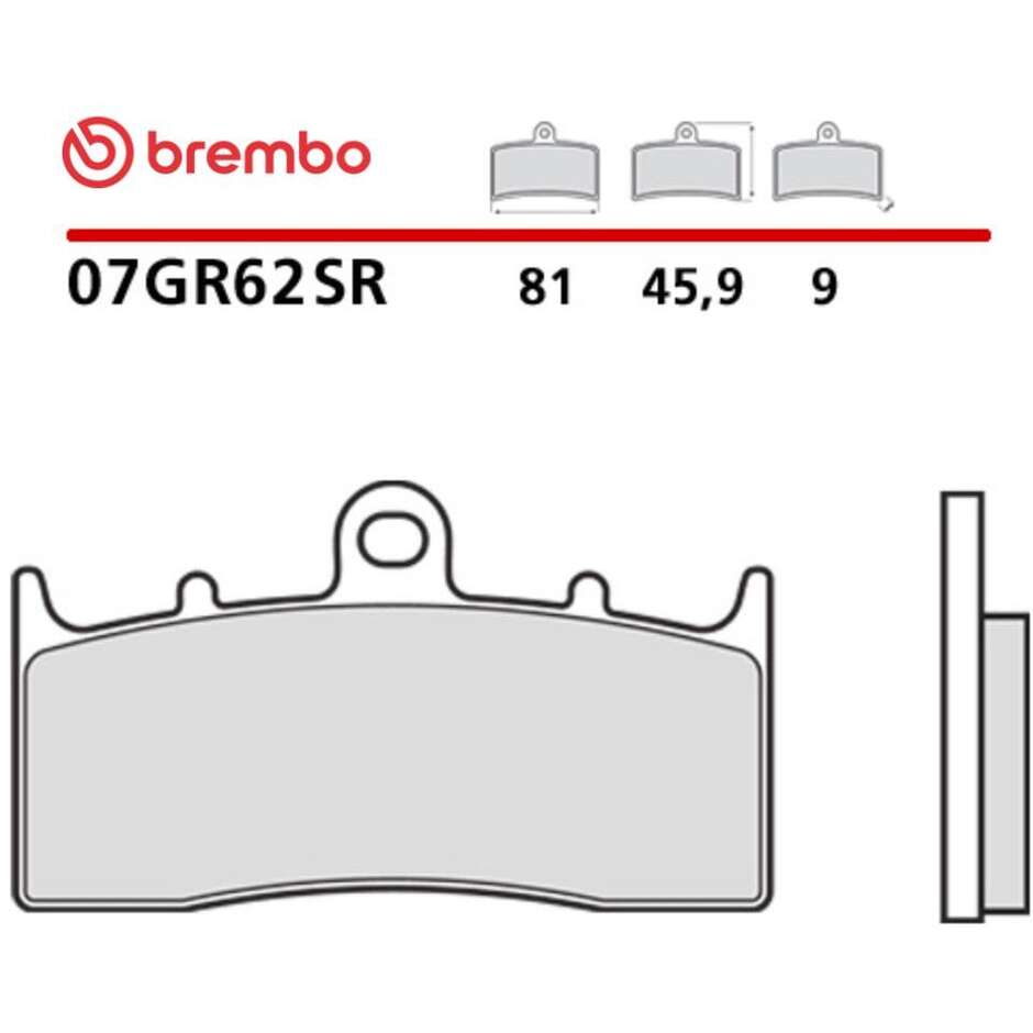 Brembo SR 07GR62SR Sinter-Sportmotorrad-Vorderbremsbeläge