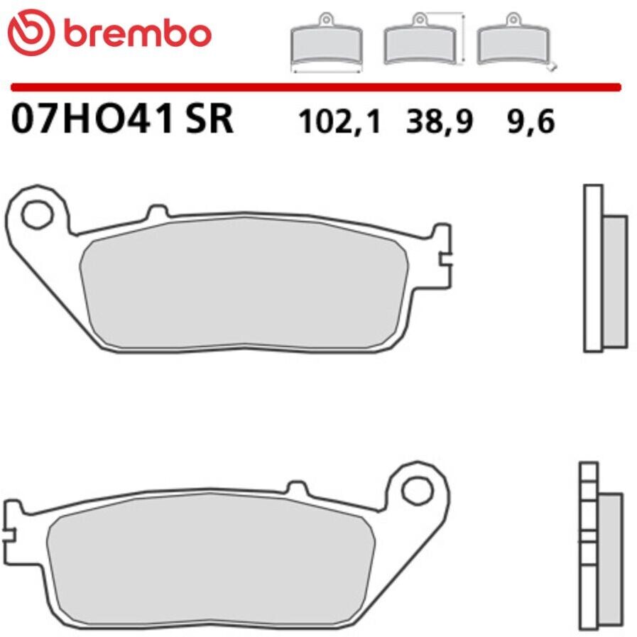 Brembo SR 07HO41SR Sinter-Sportmotorrad-Vorderbremsbeläge
