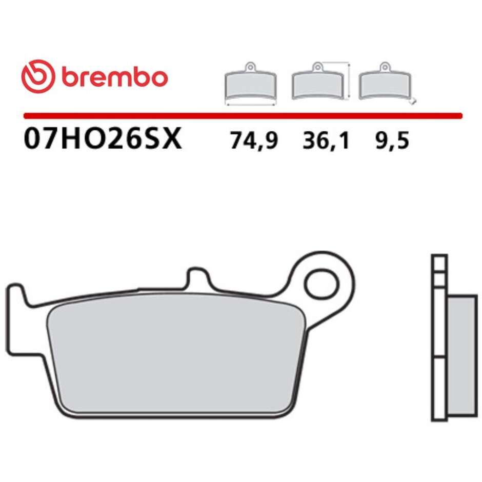 Brembo SX 07HO26SX Sinter-Bremsbeläge für Offroad-Motorräder hinten