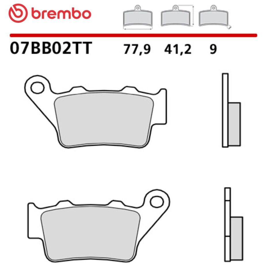 Brembo TT 07BB02TT Carbon-Keramik-Offroad-Hinterradbremsbeläge
