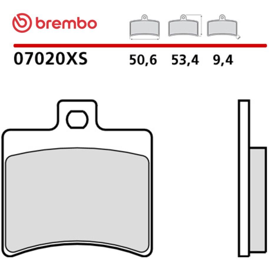 Brembo XS 07020XS Sintered Motorcycle Brake Pads for Maxi Scooters