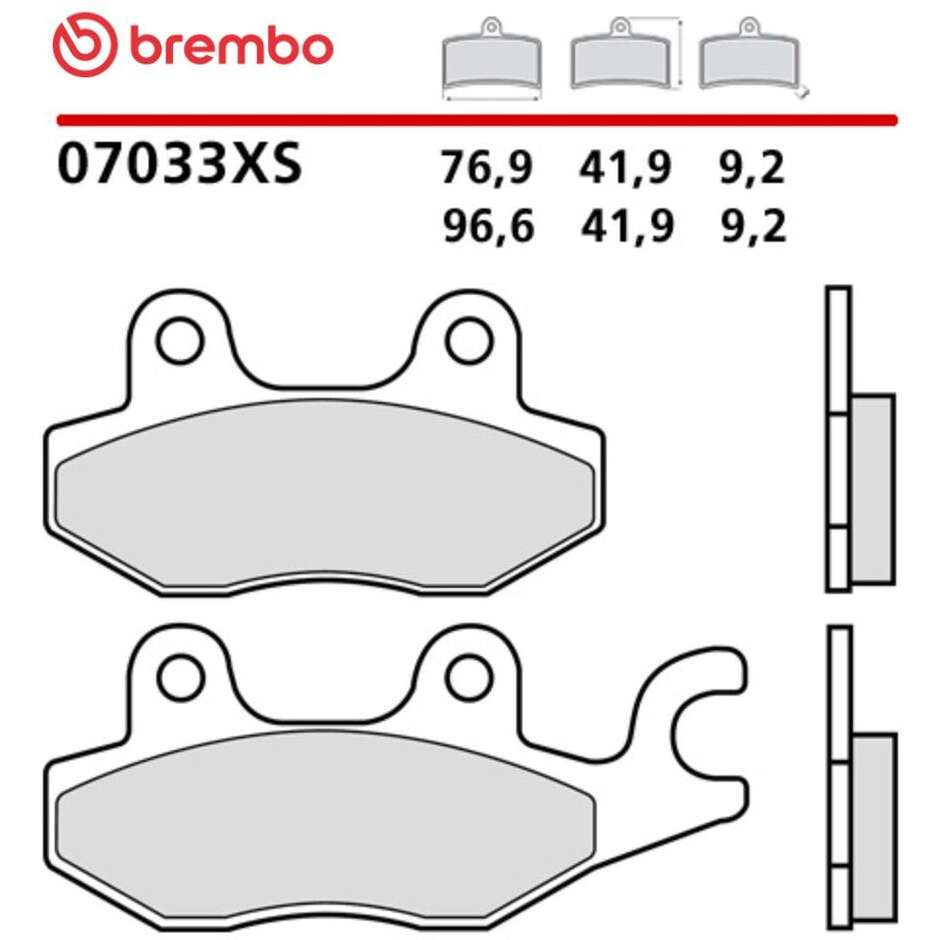 Brembo XS 07033XS Sintered Motorcycle Brake Pads for Maxi Scooters
