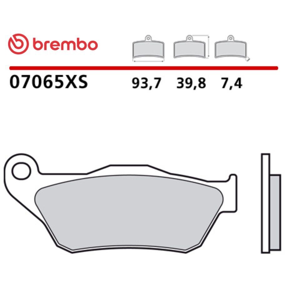 Brembo XS 07065XS Sintered Motorcycle Brake Pads for Maxi Scooters, Front, for YAMAHA X-City (2008-2015); X-MAX 250 (2005-2009) and other models