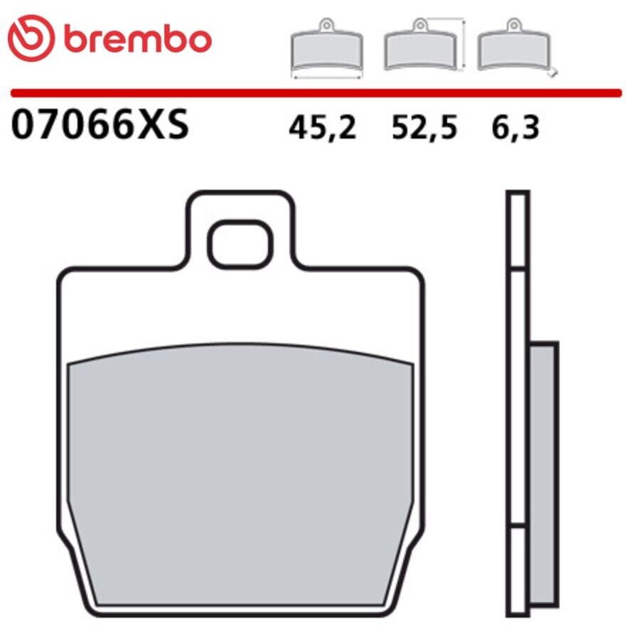 Brembo XS 07066XS Sintered Motorcycle Brake Pads for Maxi Scooters for YAMAHA Aerox (NS50F) (2014-2020); QUADRO QV3 (2018-2019) and other models