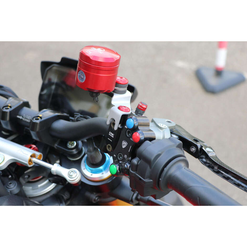 Bremsflüssigkeitsbehälter SE701 25ml MONOCHROM drei Düsen PRAMAC RACING Limited Edition CNC Racing Red