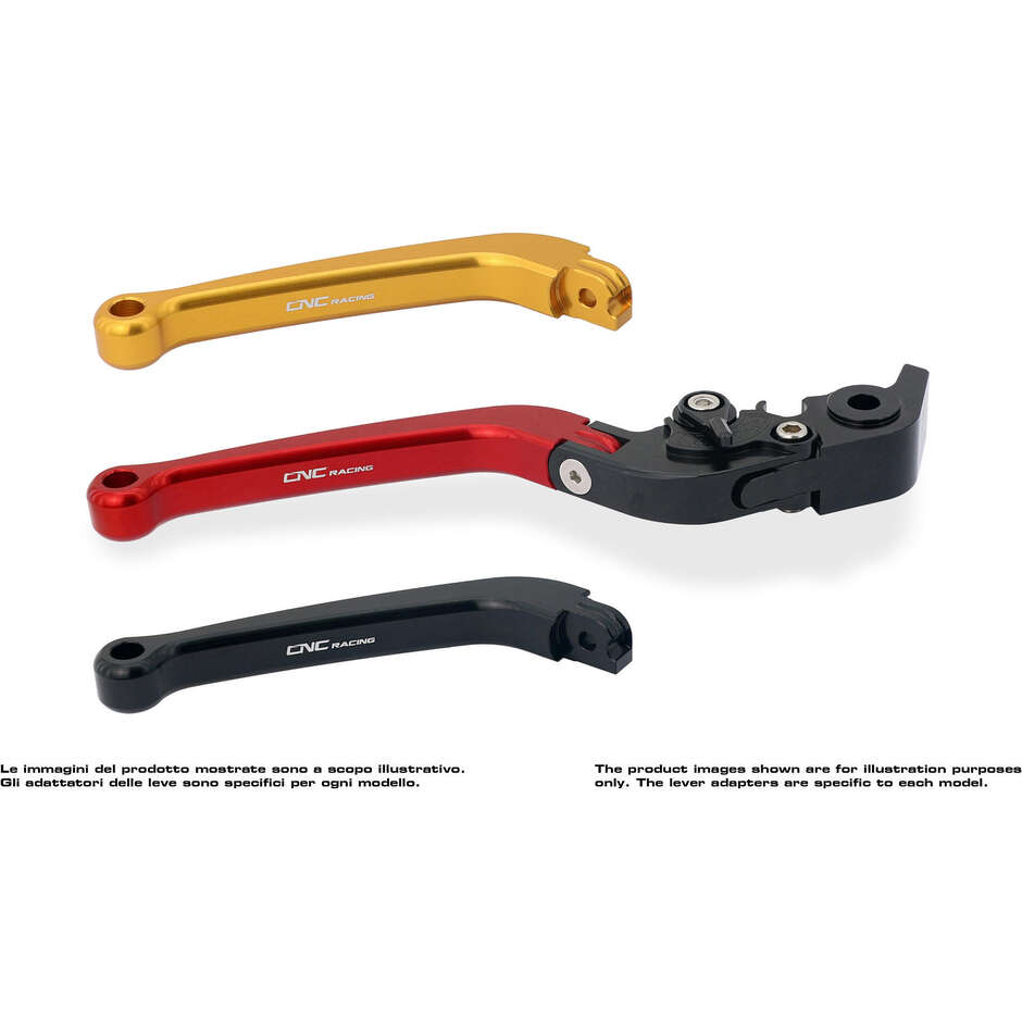 Bremshebel LBF12 - Langes Klappmodell CNC Racing Rot