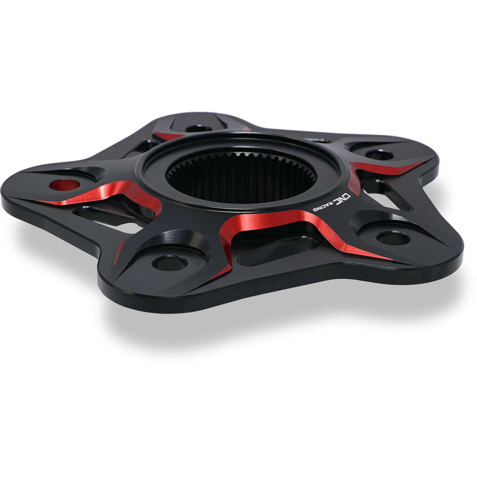 Bride porte-couronne 5 trous MV Agusta FL508 - Bicolore CNC Racing Noir Rouge