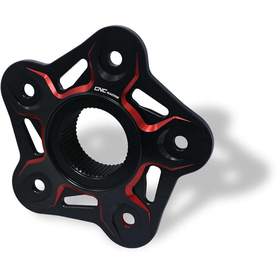 Bride porte-couronne 5 trous MV Agusta FL508 - Bicolore CNC Racing Noir Rouge