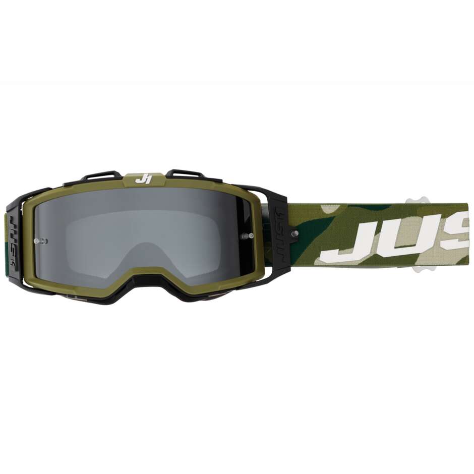 Brille Moto Cross Enduro Just1 NERVE Absolute Camouflage Silver Mirror Lens