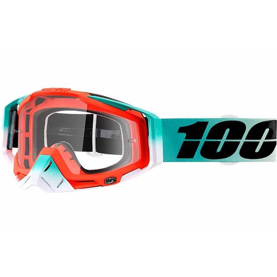 Brillen Moto Cross Enduro 100% Racecraft Cubic Klare Sichtscheibe