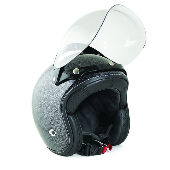 Bubble visor with movement up and down the chaft