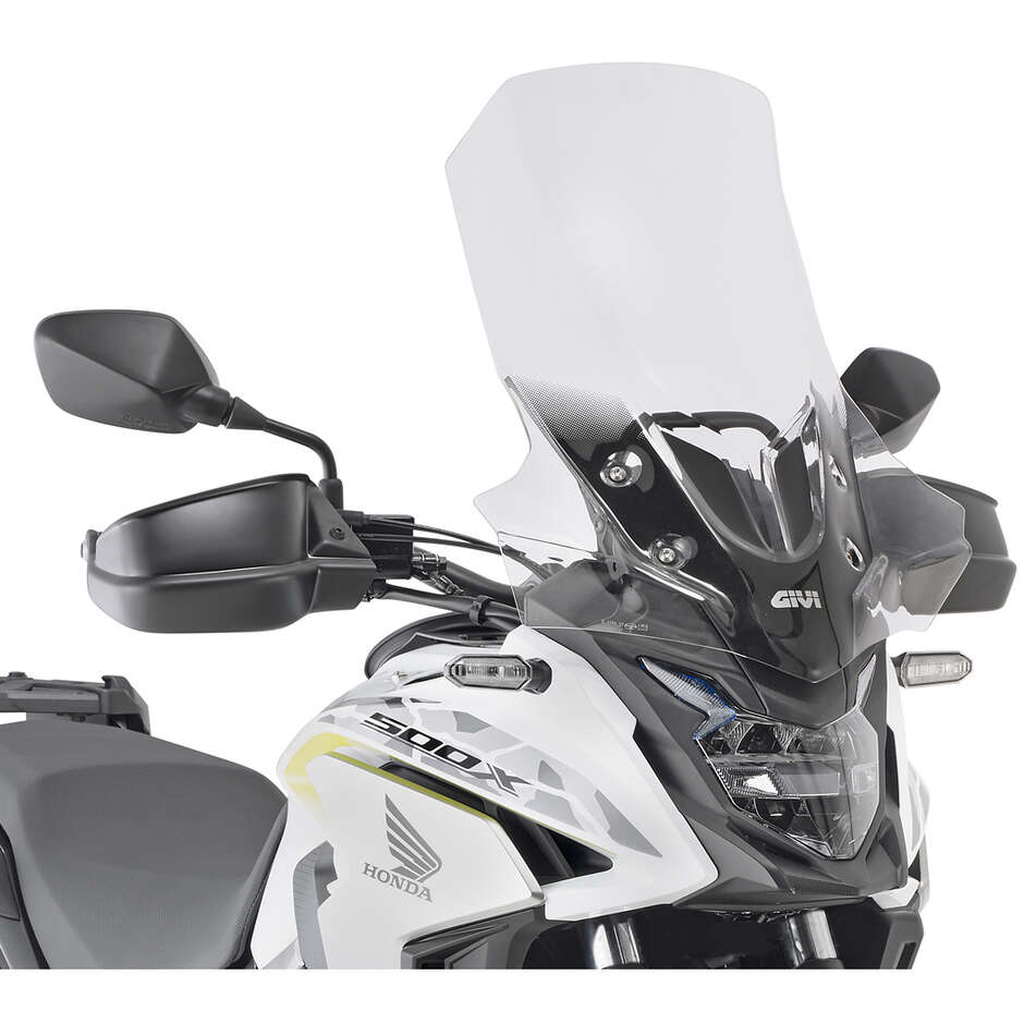 Bulle GIVI D1171ST Pour Honda CB500X (2019-2022) - Transparente, Fixation Sur Points D'origine - Fabriquée En Italie, Garantie 2 Ans