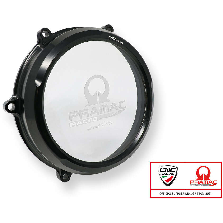 CA210 Transparent Carter for Oil Clutch Ducati Multistrada V4 - Diavel V4 - Pramac Racing Limited Edition CNC Racing Black