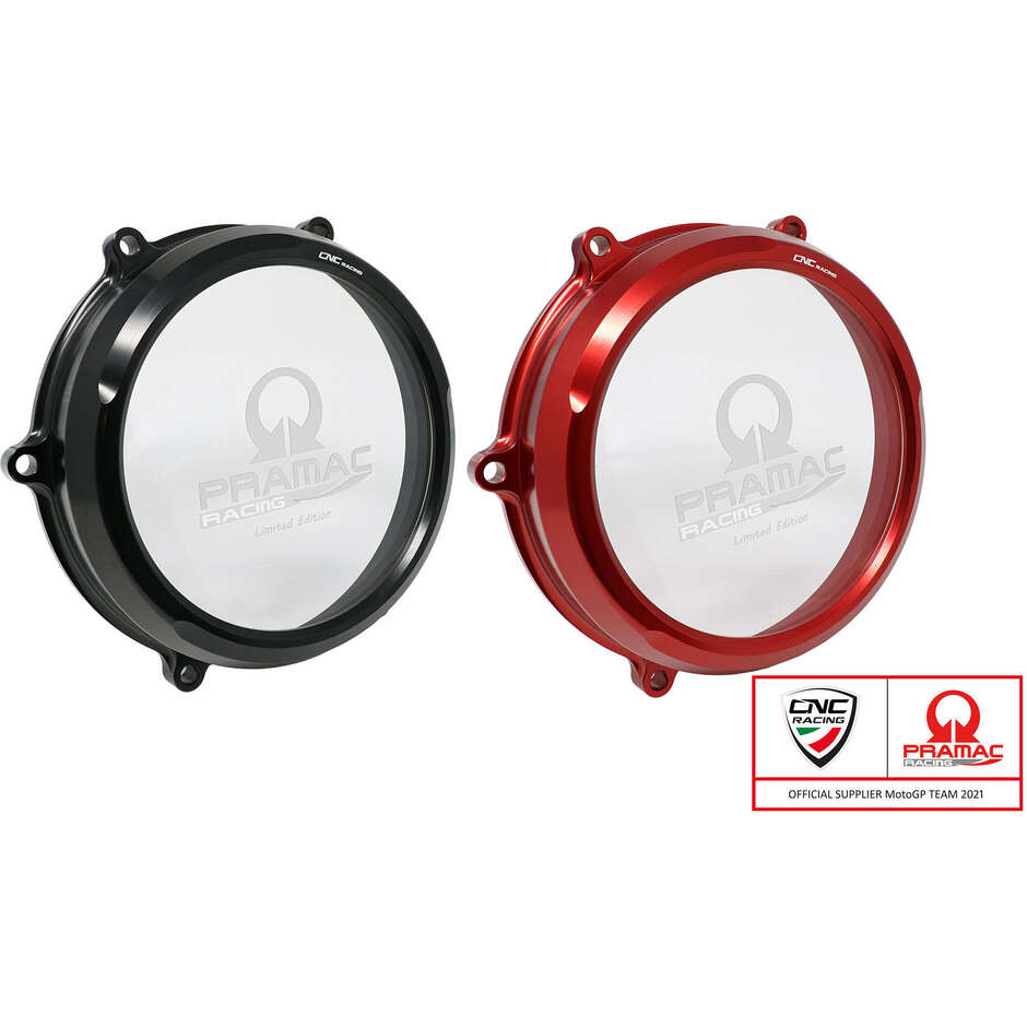CA210 Transparent Carter for Oil Clutch Ducati Multistrada V4 - Diavel V4 - Pramac Racing Limited Edition CNC Racing Red
