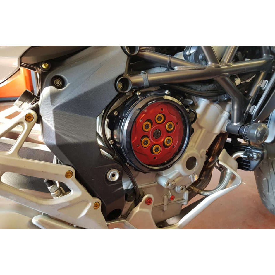 CA300 Transparenter Kupplungsdeckelsatz MV Agusta CNC Racing Schwarz