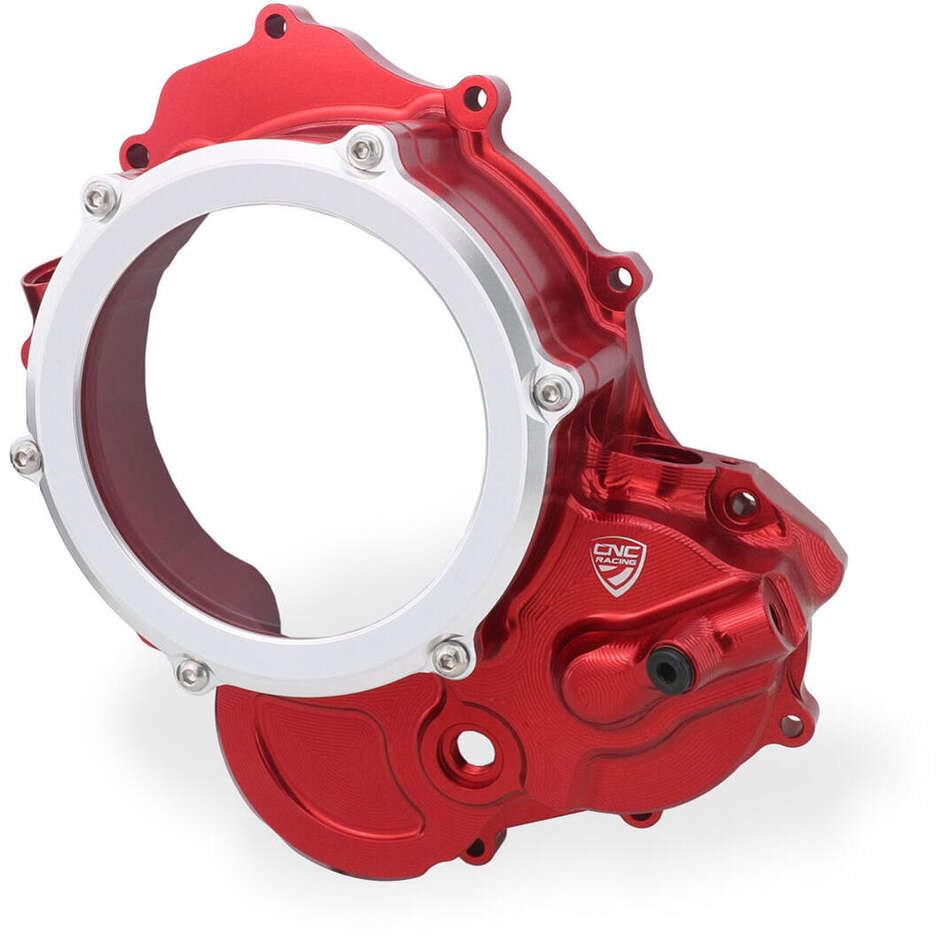 CA510 Clear Carter für Ducati BICOLOR CNC Racing Ölkupplungen Rot Silber
