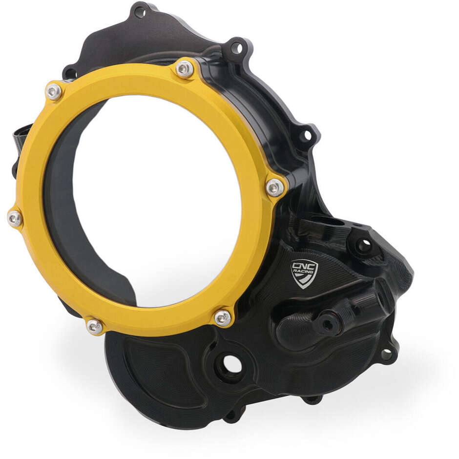 CA510 Klares Gehäuse für Ölkupplungen Ducati BICOLOR CNC Racing Schwarz Gold