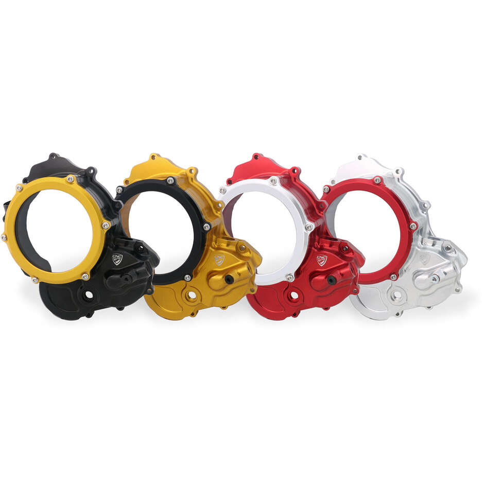 CA510 Transparent Carter for Oil Clutches Ducati BICOLOR CNC Racing Black Red