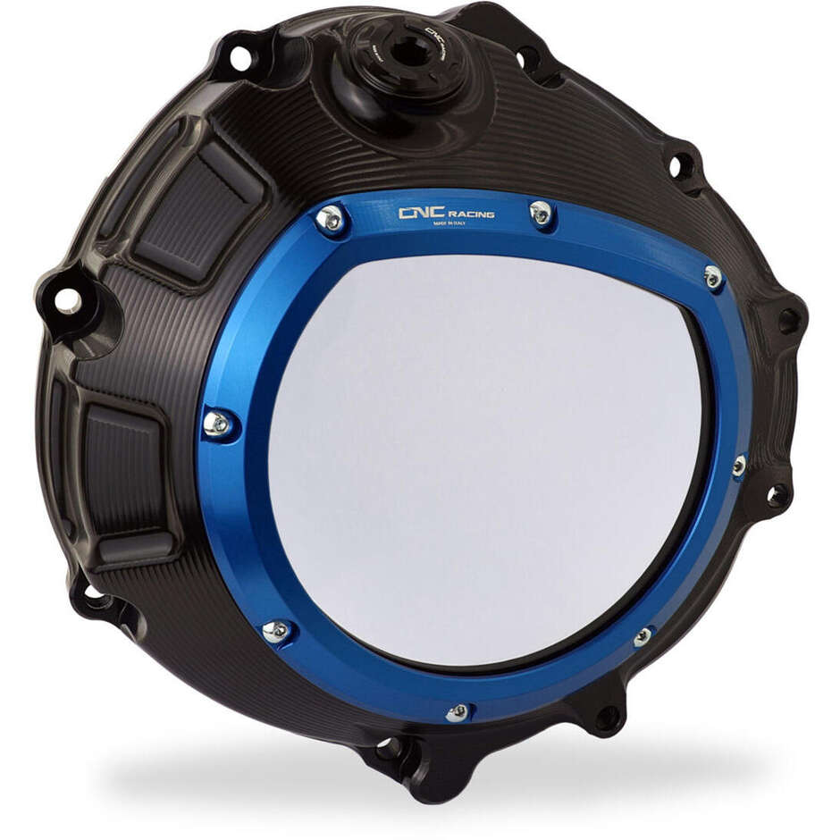 CA800 BMW CNC Racing Transparenter Kupplungsdeckel Schwarz Blau