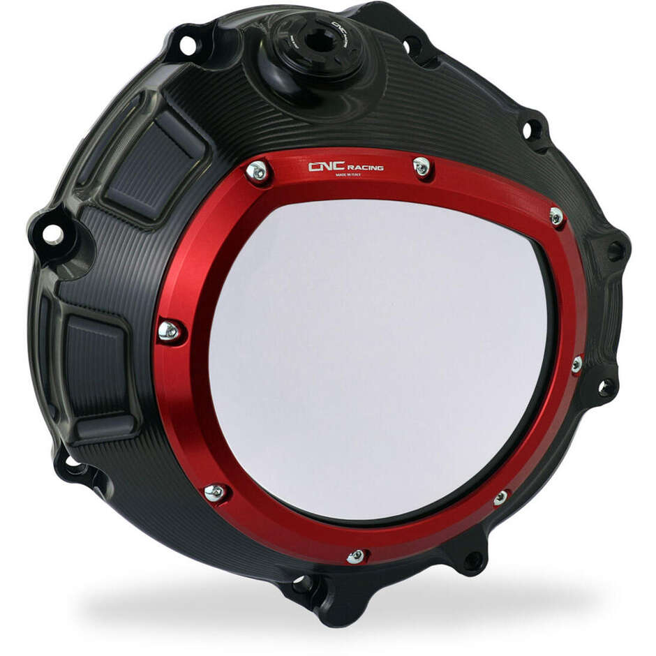 CA800 BMW CNC Racing Transparenter Kupplungsdeckel Schwarz Rot