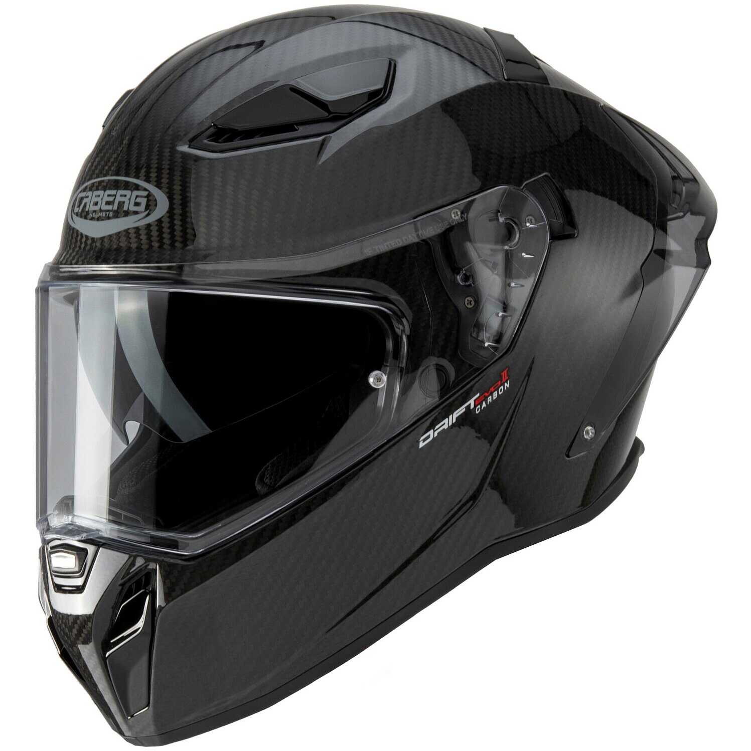 Caberg Drift Evo II Casque Intégral Moto - Homologation ECE 22.06, Fibre De Verre/Carbone