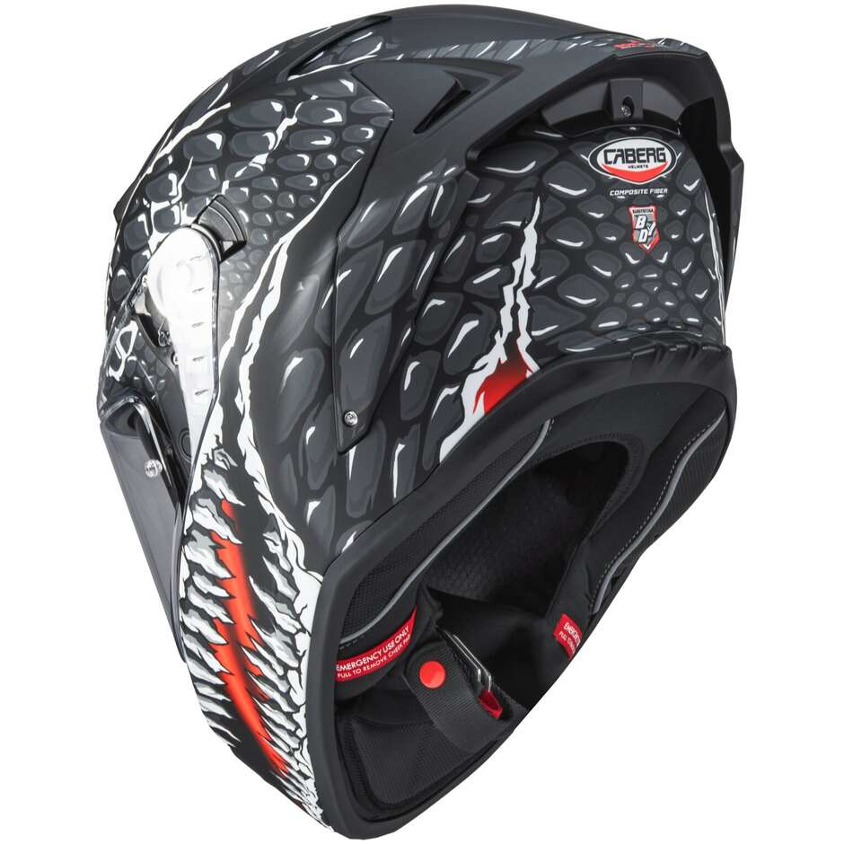 Caberg DRIFT EVO 2 CROK Integral-Motorradhelm Schwarz Anthrazit Rot