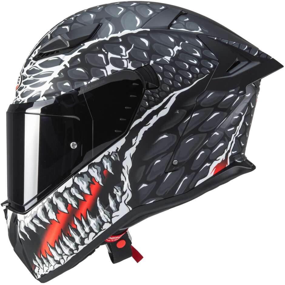 Caberg DRIFT EVO 2 CROK Integral-Motorradhelm Schwarz Anthrazit Rot