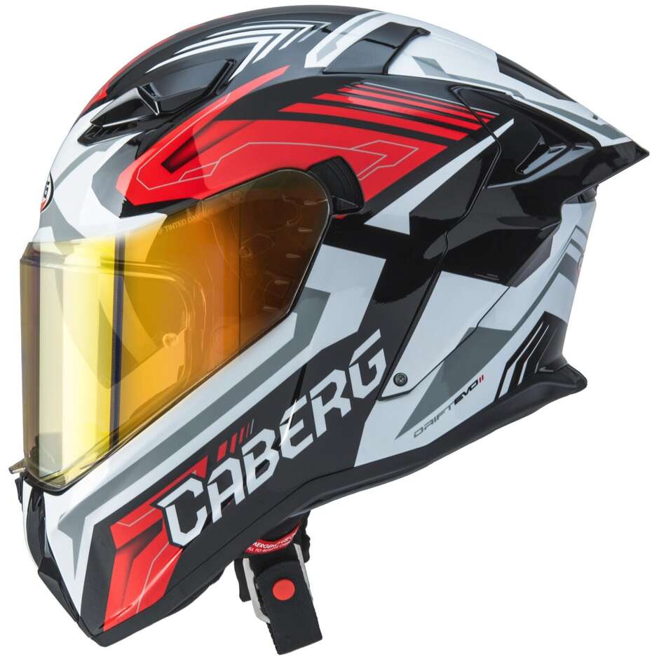 Caberg DRIFT EVO 2 JARAMA Integral-Motorradhelm Schwarz Rot Weiß