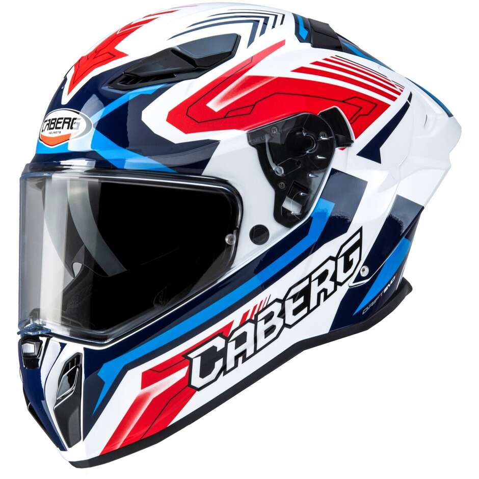 Caberg DRIFT EVO 2 JARAMA Integral-Motorradhelm Weiß Rot Blau