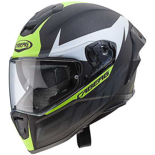Caberg DRIFT EVO Carbon Integral Helmet Carbon Anthracite Opal Yellow Fluo