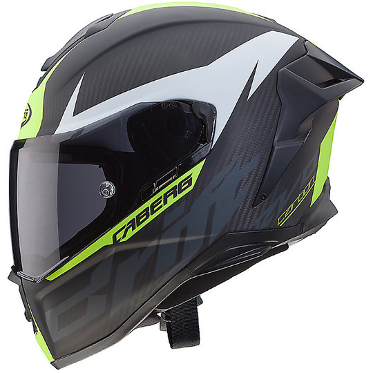 Caberg DRIFT EVO Carbon Integral Helmet Carbon Anthracite Opal Yellow Fluo