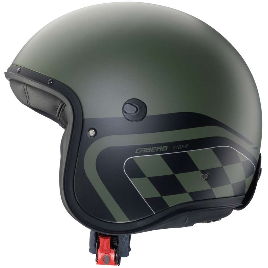 Caberg FREERIDE X DAYTONA Jet Motorradhelm Matt MILITARY Grün Schwarz Silber