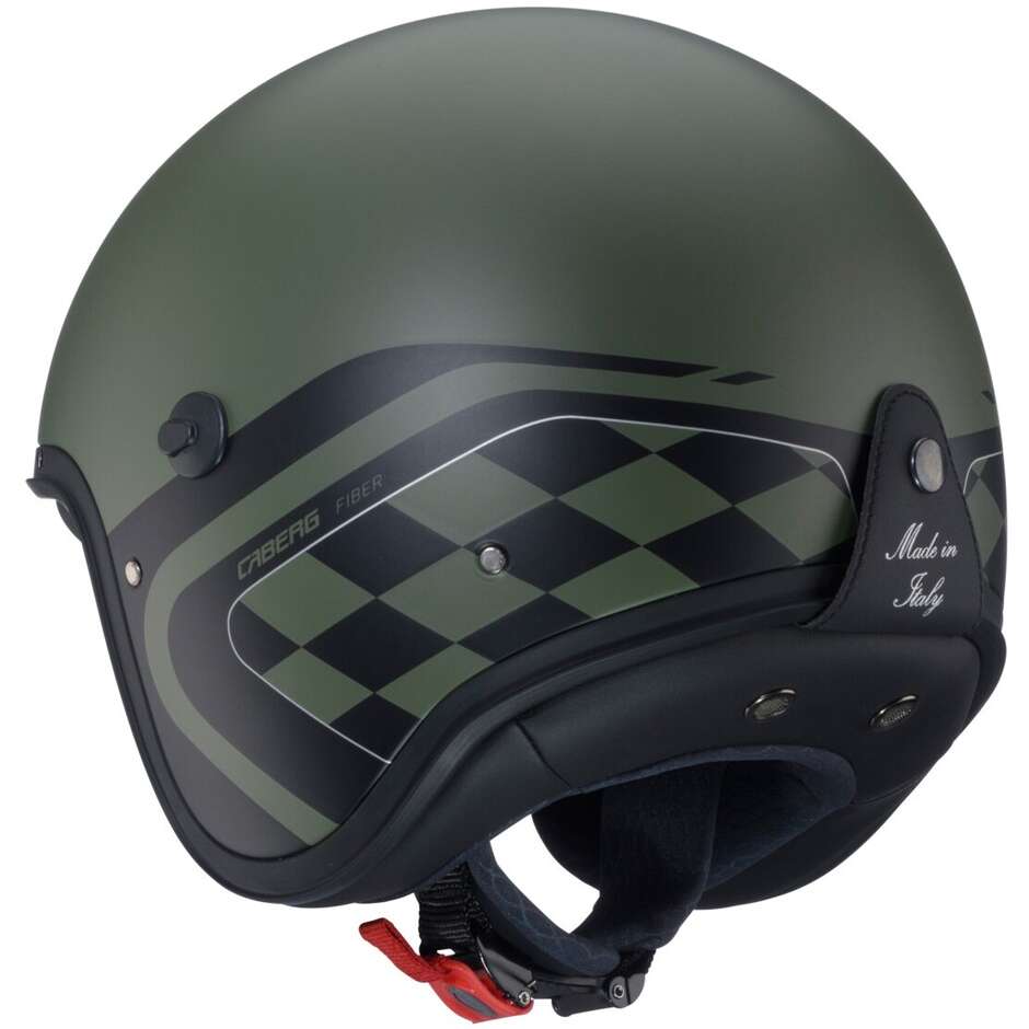 Caberg FREERIDE X DAYTONA Jet Motorradhelm Matt MILITARY Grün Schwarz Silber