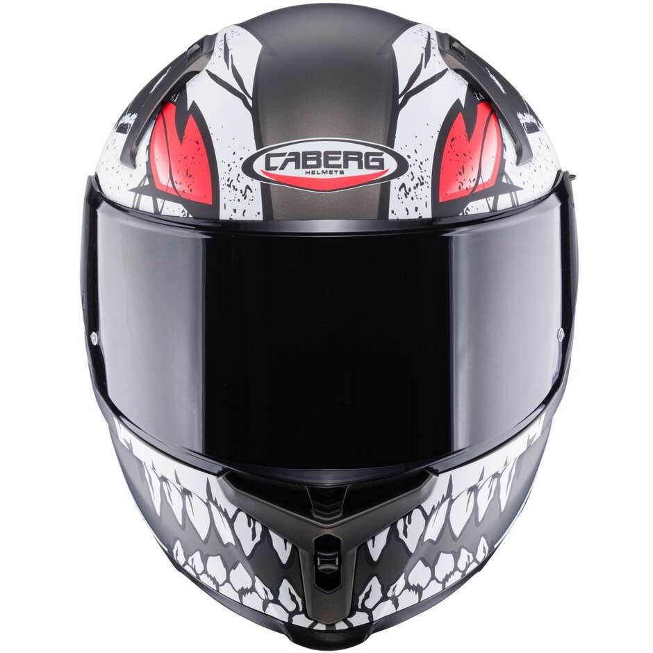 Caberg Integral Motorcycle Helmet AVALON X PUNK Matt Gray White Red