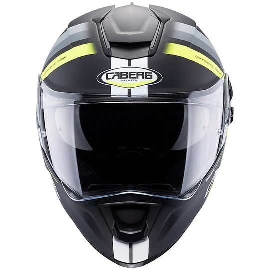 Caberg Integral Motorcycle Helmet DRIFT Evo VERTICAL Matt Black Fluo Yellow Anthracite