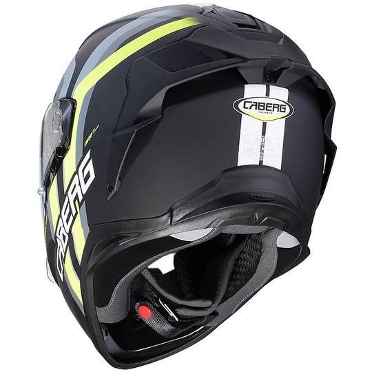 Caberg Integral Motorcycle Helmet DRIFT Evo VERTICAL Matt Black Fluo Yellow Anthracite