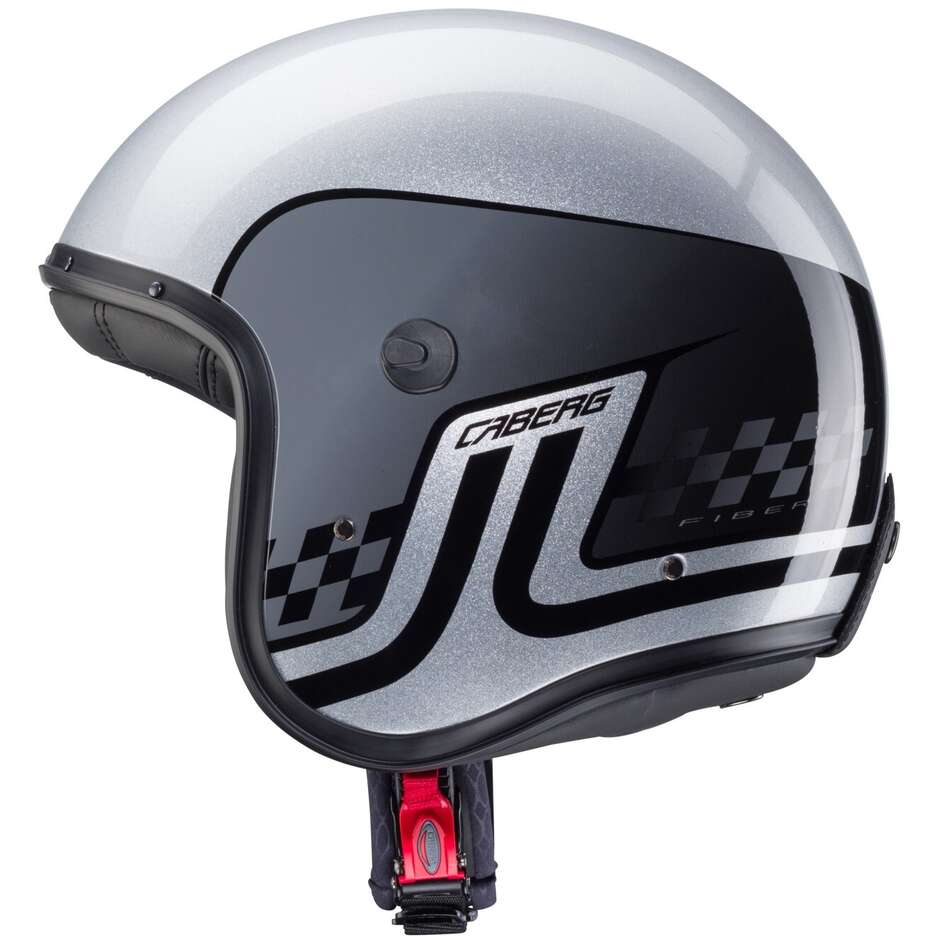 Caberg Jet Motorcycle Helmet JET FREERIDE TROPHY Silver Black Grey