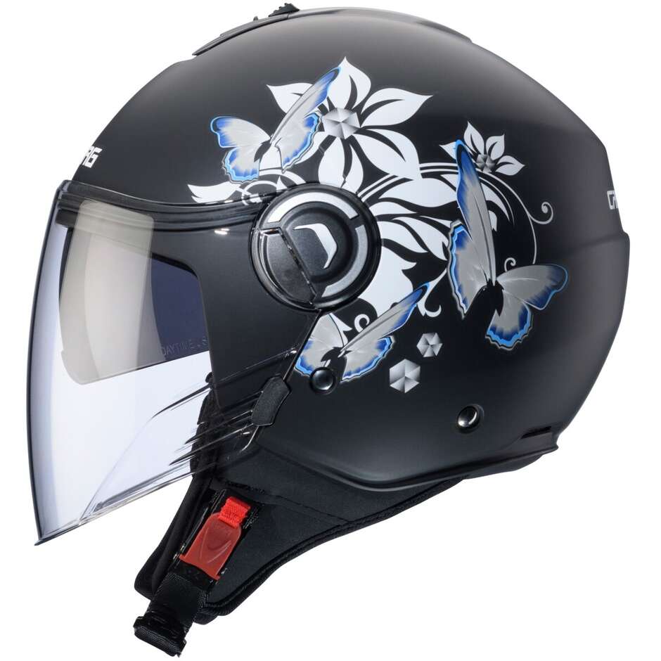 Caberg RIVIERA V4X MIA Jet Motorradhelm Matt Schwarz Weiß Grau