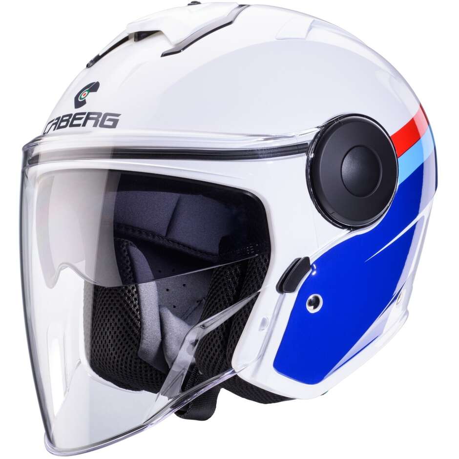 Caberg SOHO ZEPHYR Jet Motorcycle Helmet White Blue Red
