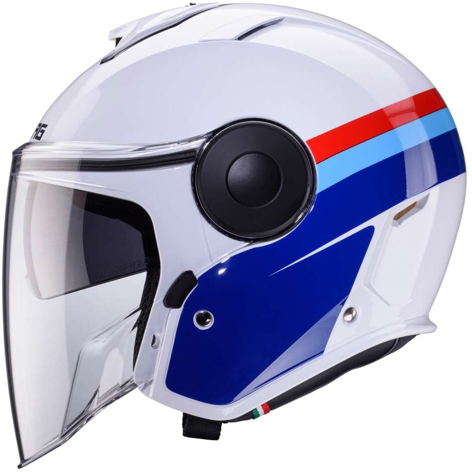 Caberg SOHO ZEPHYR Jet Motorcycle Helmet White Blue Red