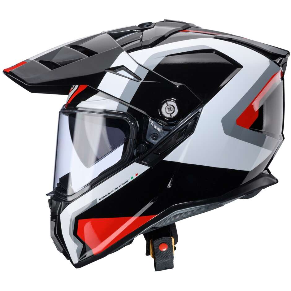 Caberg TANAMI SCRAM Adventure Full Face Motorcycle Helmet Black Red White