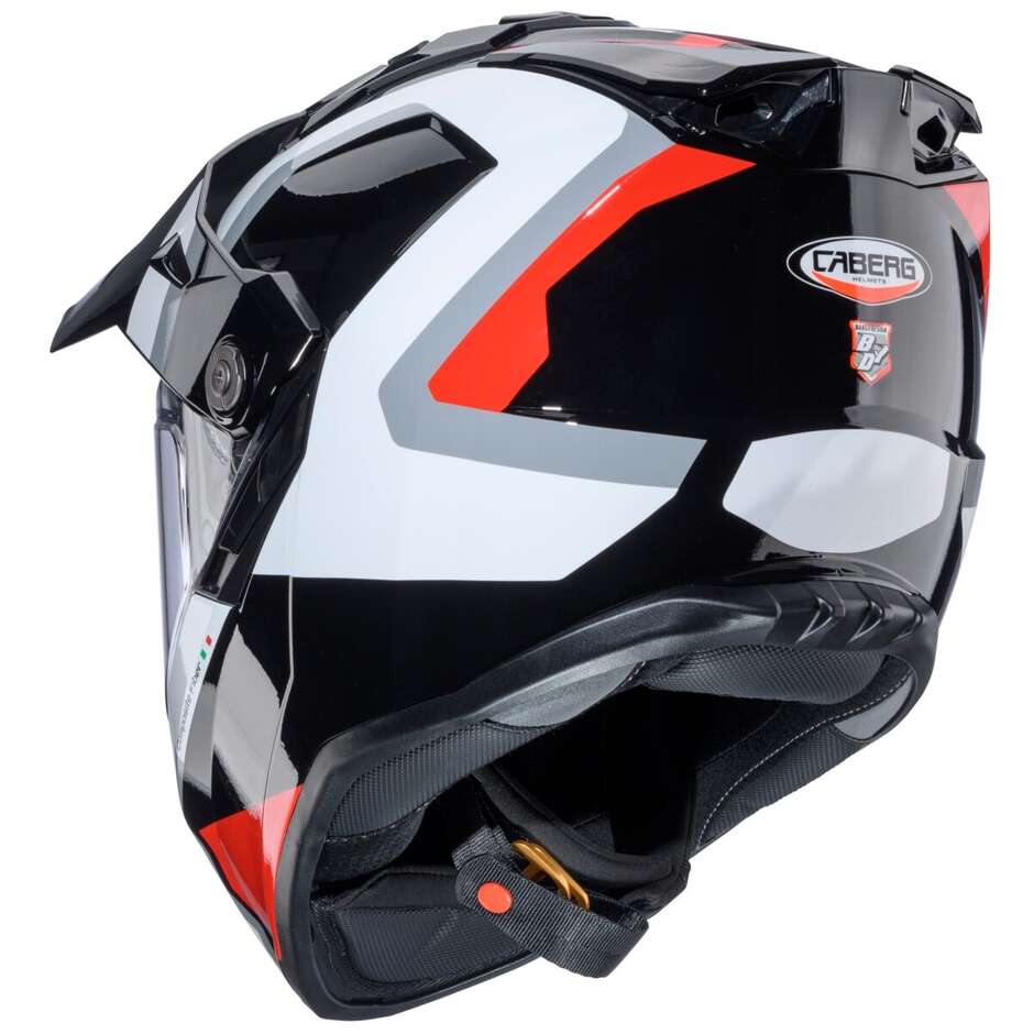 Caberg TANAMI SCRAM Adventure Full Face Motorcycle Helmet Black Red White