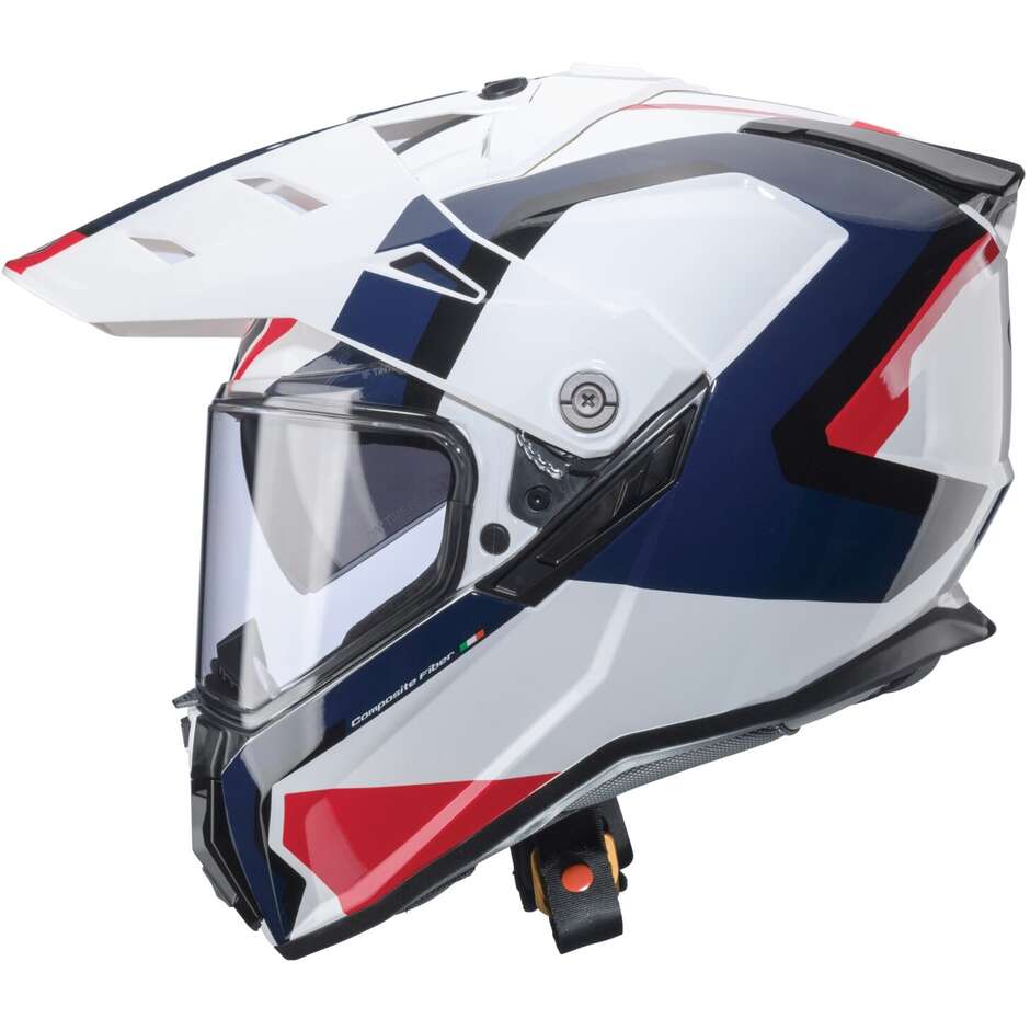 Caberg TANAMI SCRAM Adventure Full Face Motorcycle Helmet White Red Blue