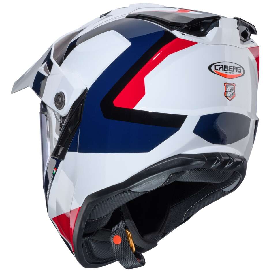 Caberg TANAMI SCRAM Full Face Adventure Motorradhelm Weiß Rot Blau